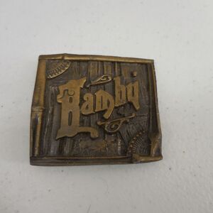 Vintage‎ 1975 Bambu Hemp Rolling Paper Belt Buckle Rare